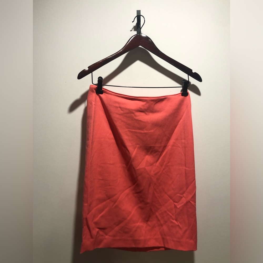 H&M Coral Pencil Skirt - Vibrant Coral